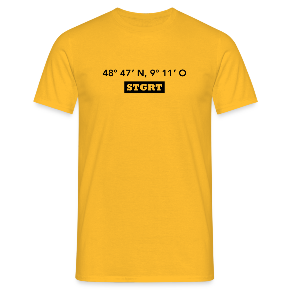 T-Shirt Stuttgart "STGRT GPS" - yellow