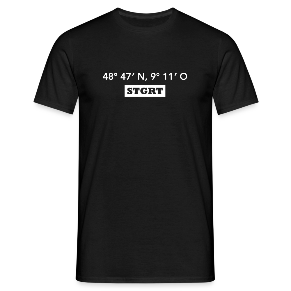 T-Shirt Stuttgart "STGRT GPS" Bright Edition - black