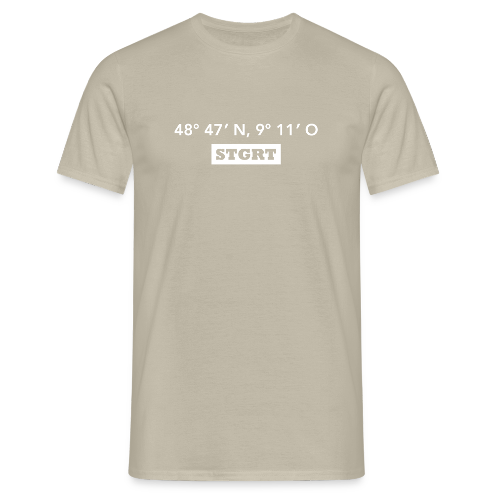 T-Shirt Stuttgart "STGRT GPS" Bright Edition - sand beige