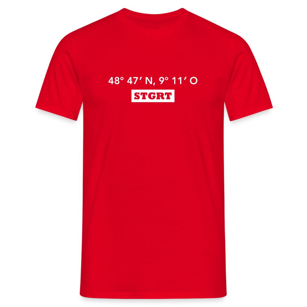 T-Shirt Stuttgart "STGRT GPS" Bright Edition - red