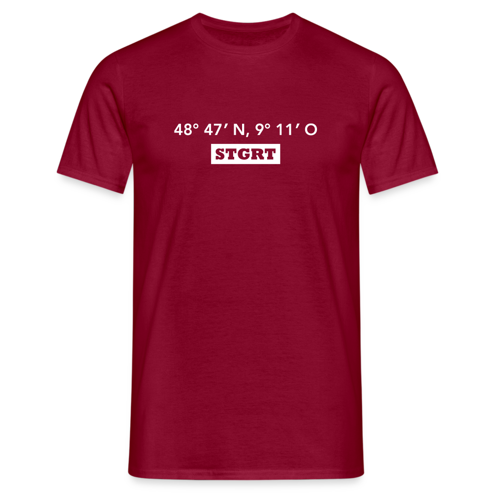 T-Shirt Stuttgart "STGRT GPS" Bright Edition - brick red