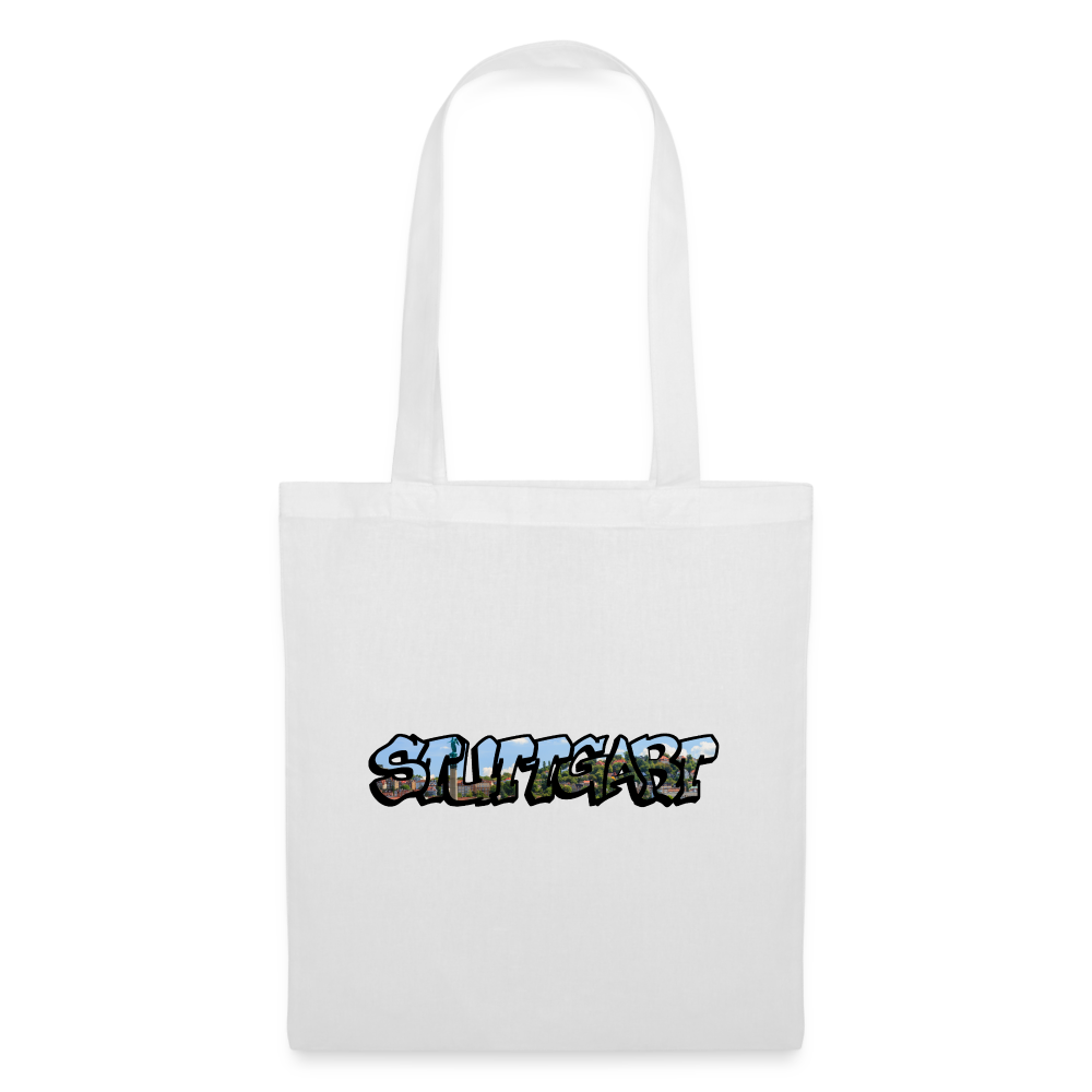 Tote Bag Stuttgart "Graffiti" - white