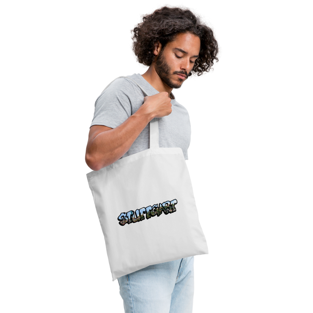 Tote Bag Stuttgart "Graffiti" - white