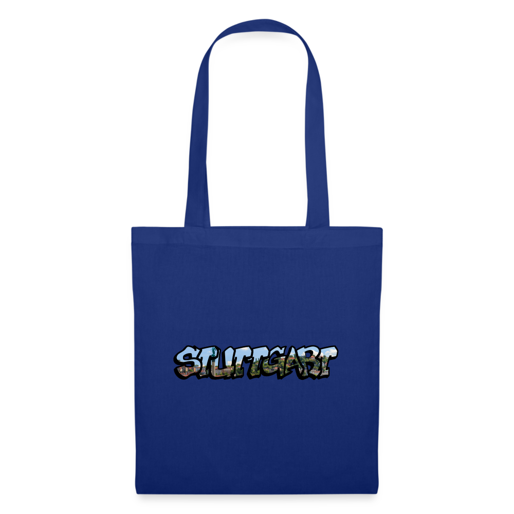 Tote Bag Stuttgart "Graffiti" - royal blue