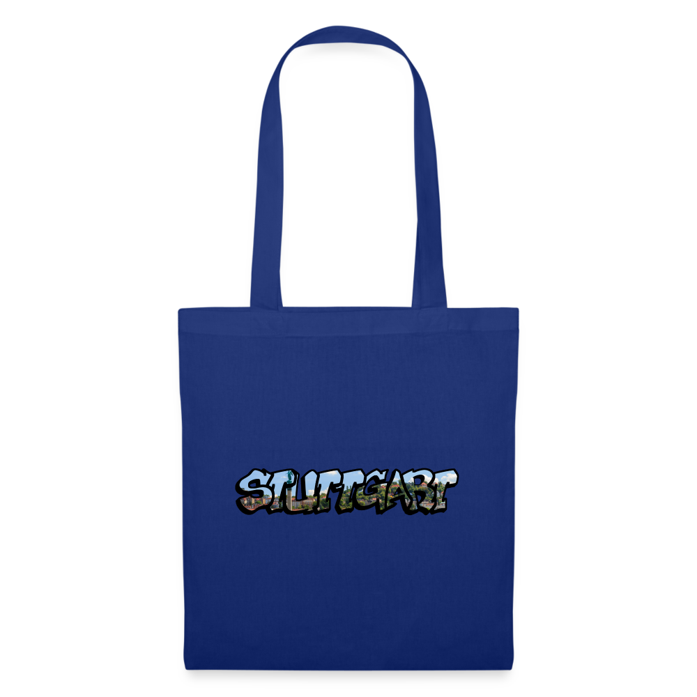 Tote Bag Stuttgart "Graffiti" - royal blue