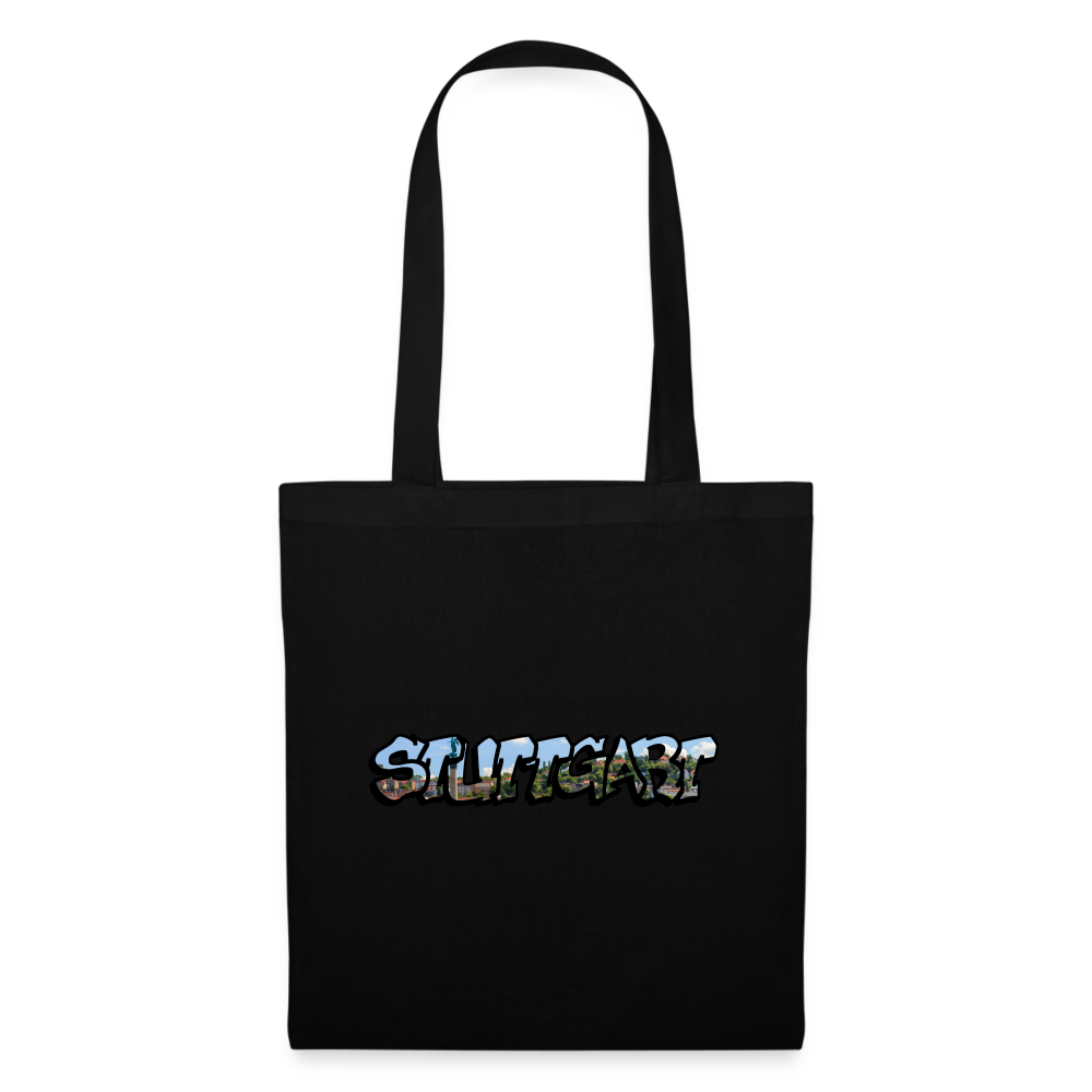 Tote Bag Stuttgart "Graffiti" - black