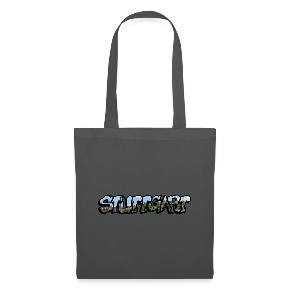 Tote Bag Stuttgart "Graffiti" - graphite grey