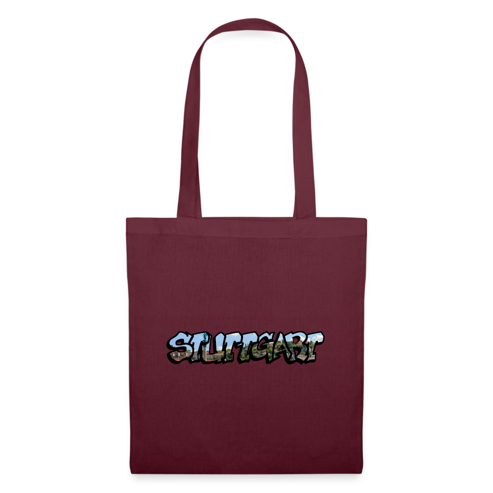 Tote Bag Stuttgart "Graffiti" - burgundy