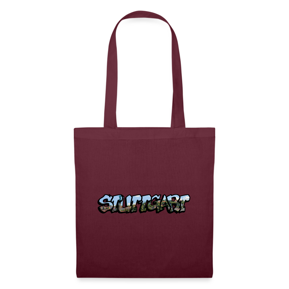 Tote Bag Stuttgart "Graffiti" - burgundy