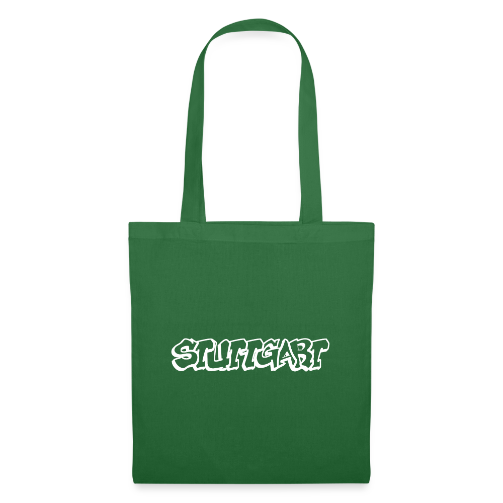 Tote Bag Stuttgart "Graffiti White" - evergreen