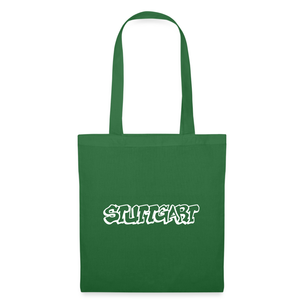 Tote Bag Stuttgart "Graffiti White" - evergreen