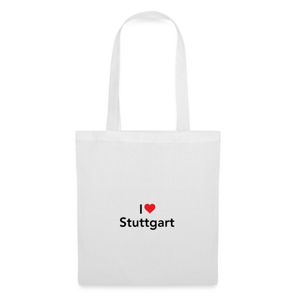 Tote Bag "I Love Stuttgart" Bright Edition - white