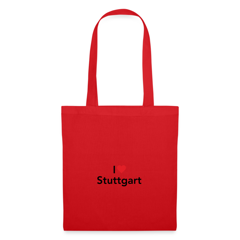 Tote Bag "I Love Stuttgart" Bright Edition - red