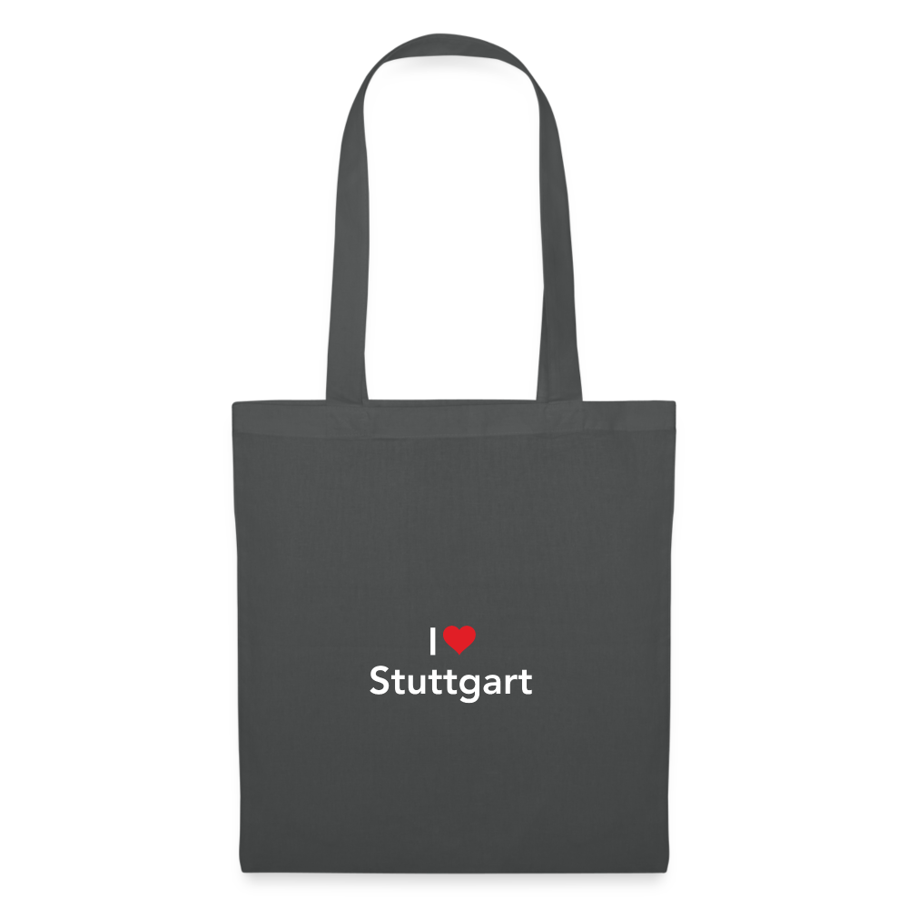 Tote Bag "I Love Stuttgart" - graphite grey