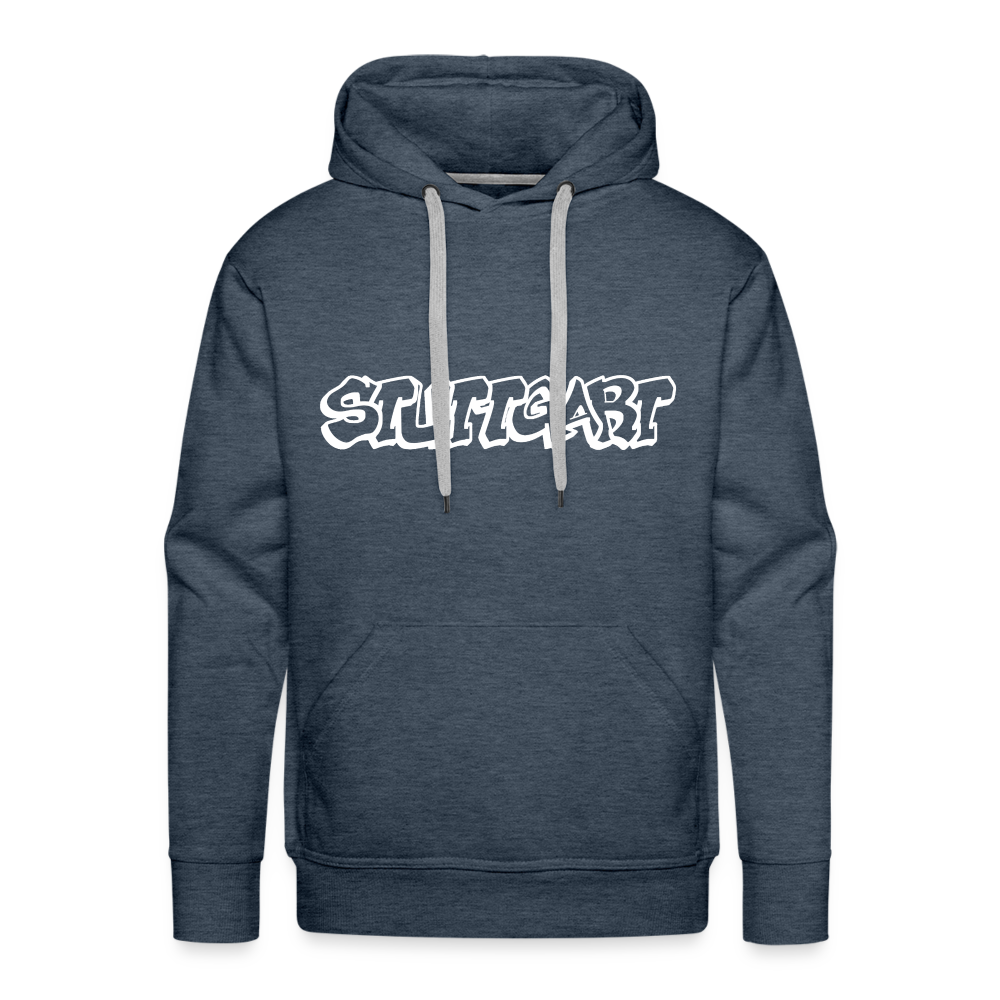 Hoodie Stuttgart "Graffiti" Bright Edition - heather denim