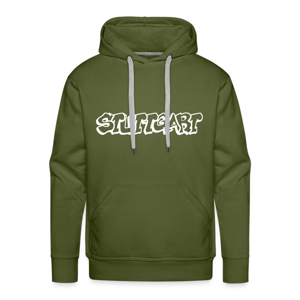 Hoodie Stuttgart "Graffiti" Bright Edition - olive green
