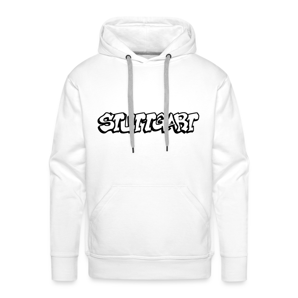 Hoodie Stuttgart "Graffiti" Dark Edition - white