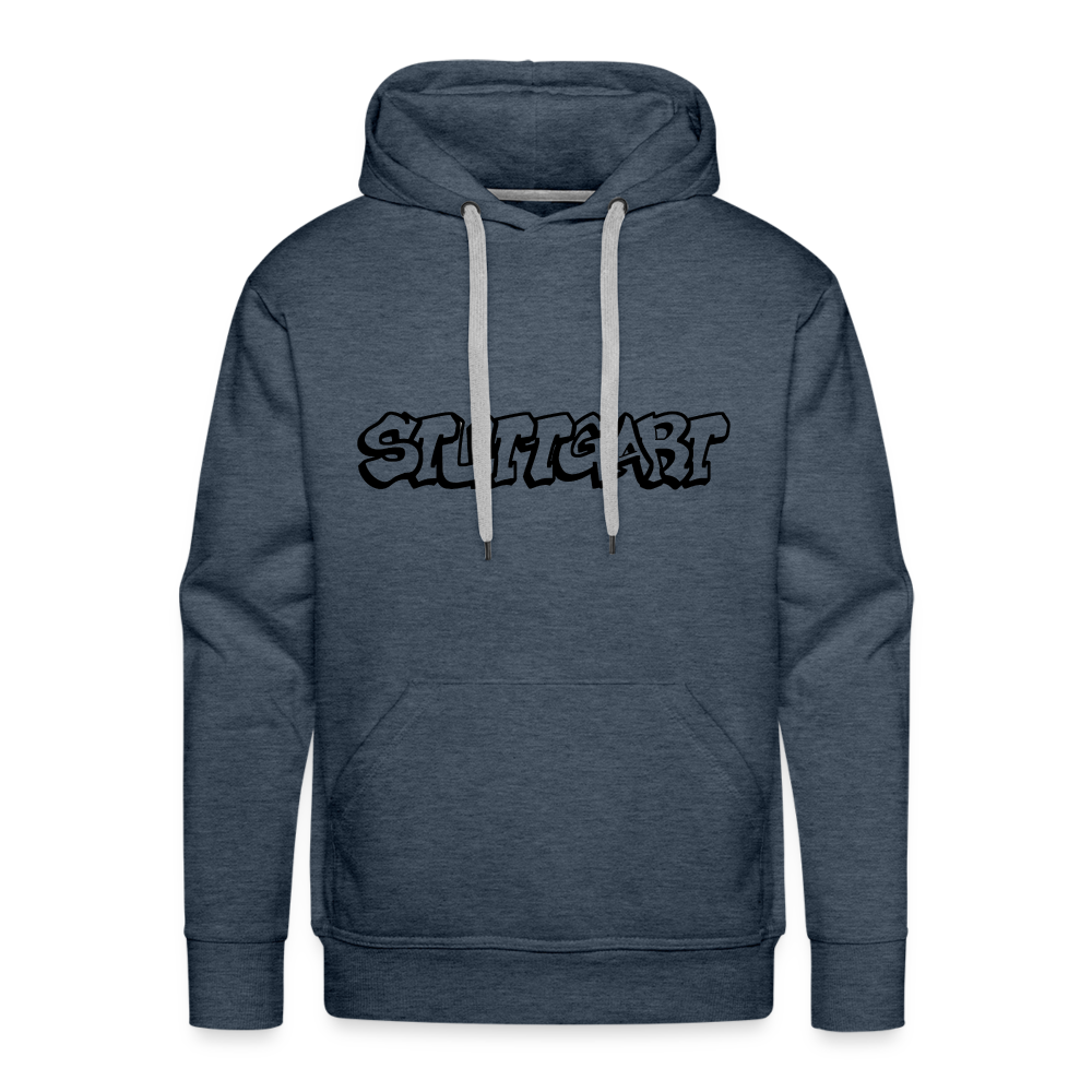 Hoodie Stuttgart "Graffiti" Dark Edition - heather denim