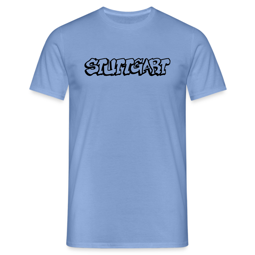T-Shirt Stuttgart "Graffiti" - carolina blue