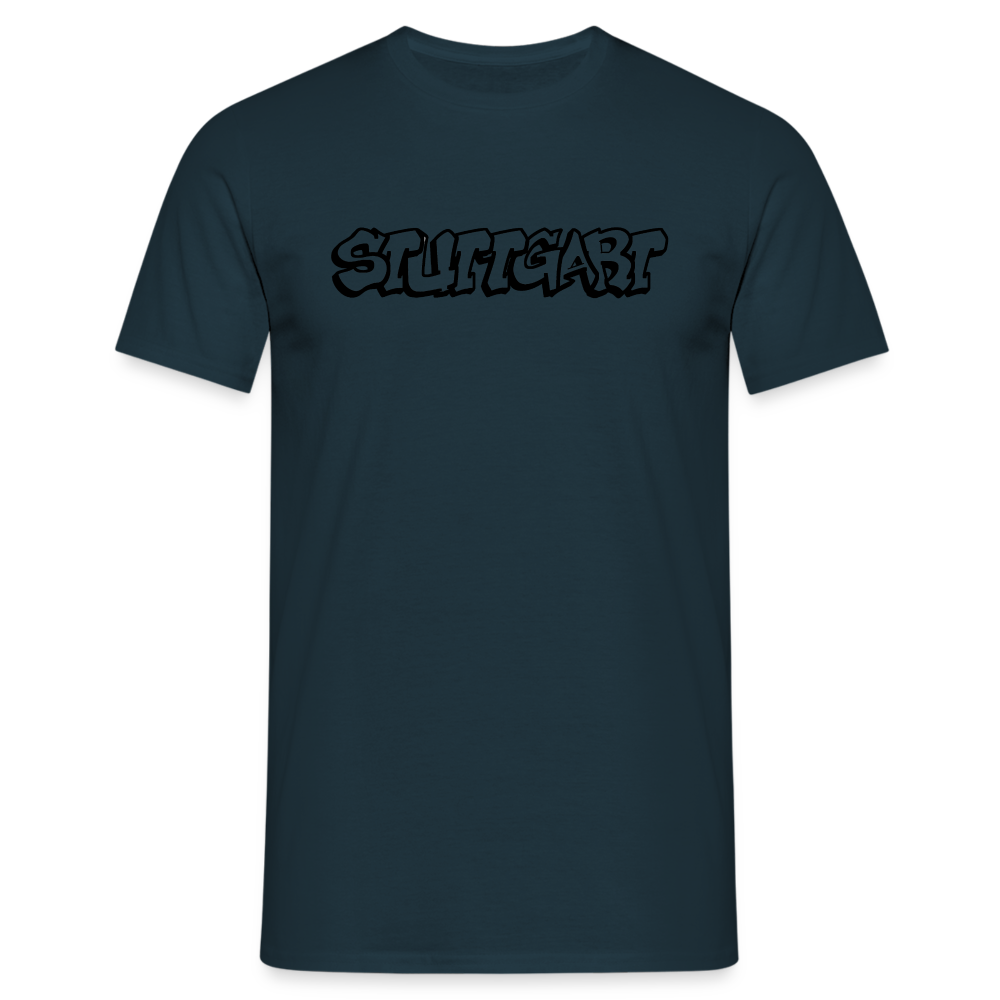 T-Shirt Stuttgart "Graffiti" - navy