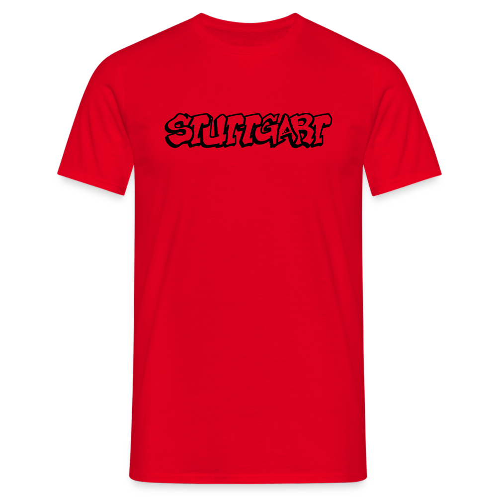 T-Shirt Stuttgart "Graffiti" - red