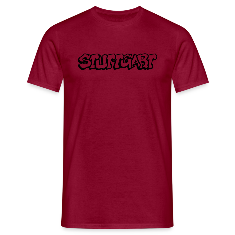 T-Shirt Stuttgart "Graffiti" - brick red
