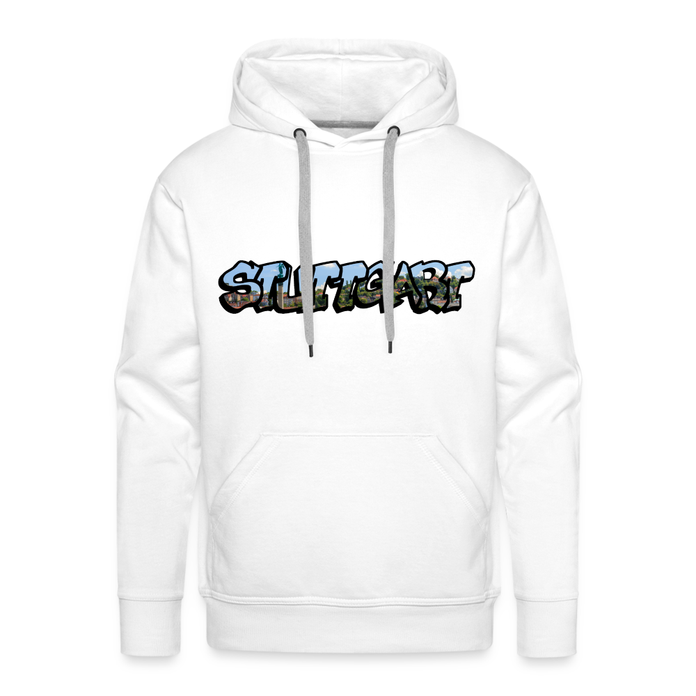 Hoodie Stuttgart "Panorama Graffiti" - white