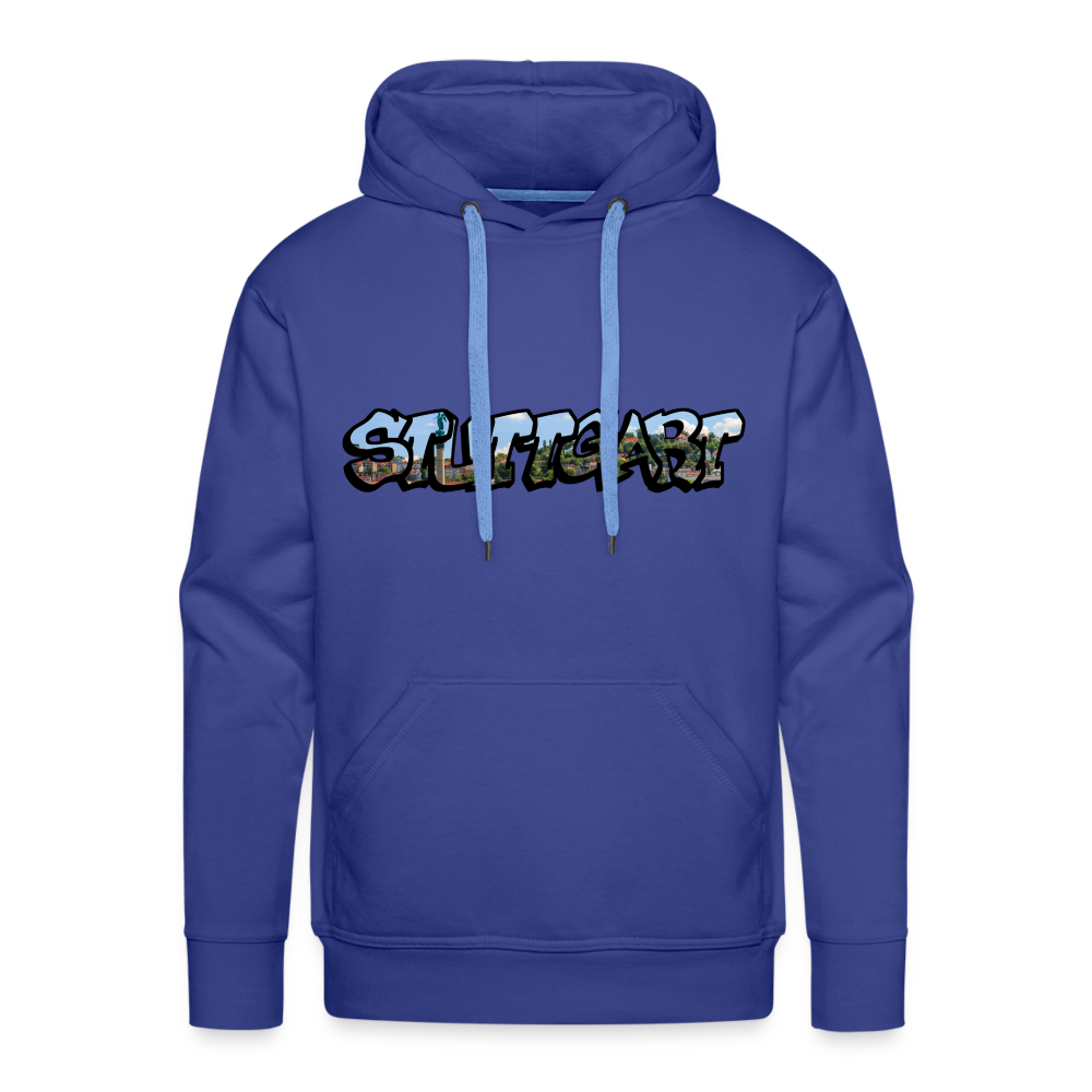 Hoodie Stuttgart "Panorama Graffiti" - royal blue