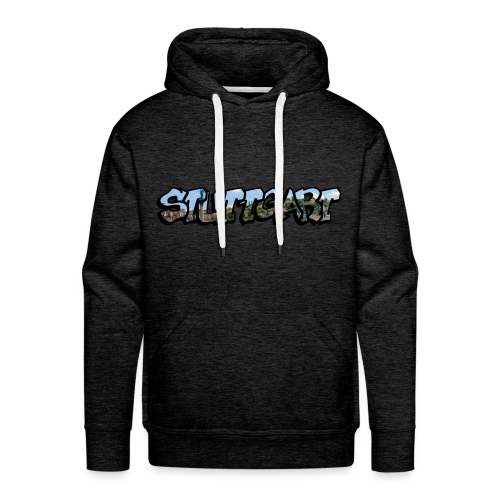 Hoodie Stuttgart "Panorama Graffiti" - charcoal grey
