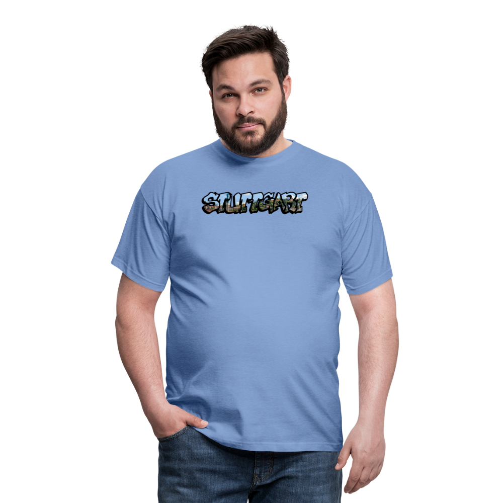 T-Shirt Stuttgart "Panorama Graffiti" - carolina blue