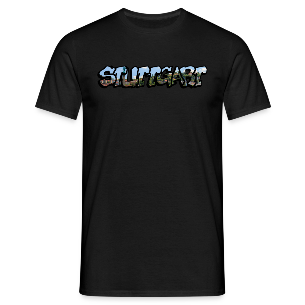 T-Shirt Stuttgart "Panorama Graffiti" - black