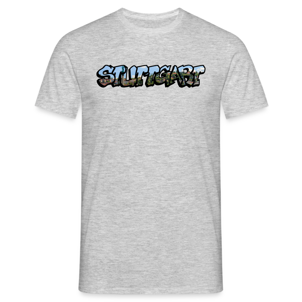 T-Shirt Stuttgart "Panorama Graffiti" - heather grey