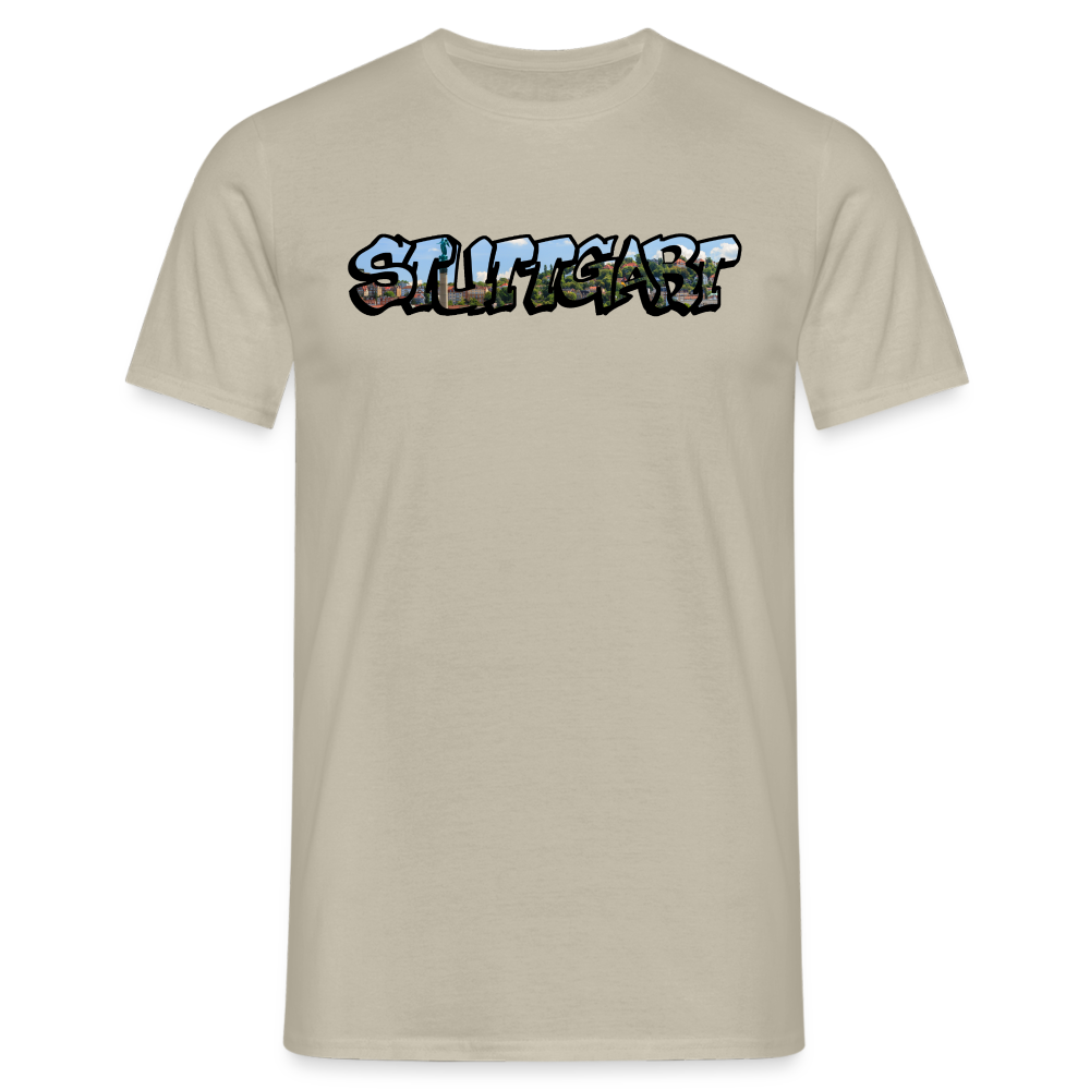 T-Shirt Stuttgart "Panorama Graffiti" - sand beige