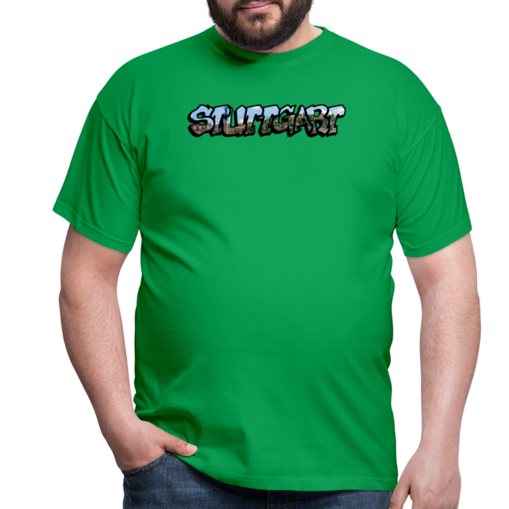 T-Shirt Stuttgart "Panorama Graffiti" - kelly green