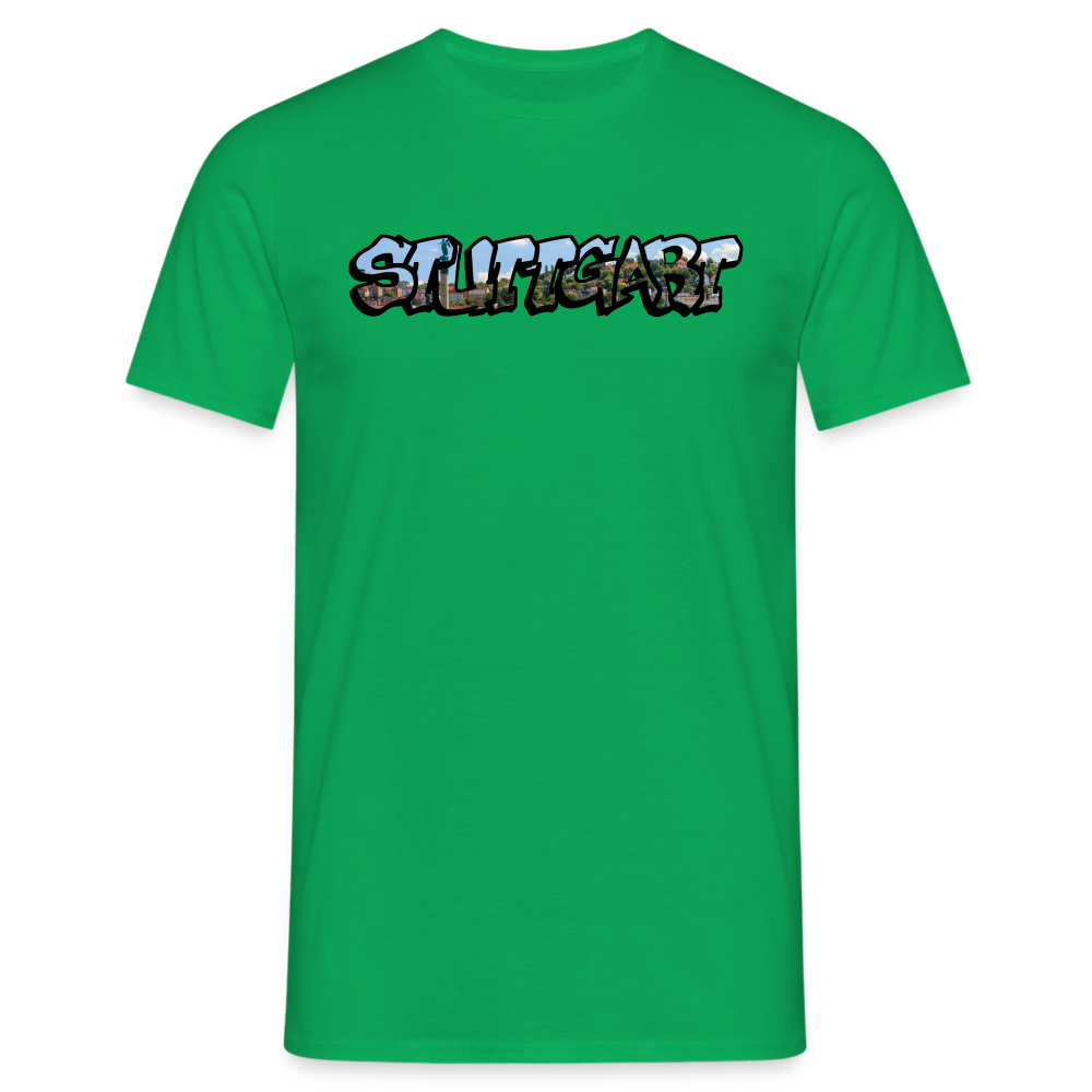 T-Shirt Stuttgart "Panorama Graffiti" - kelly green