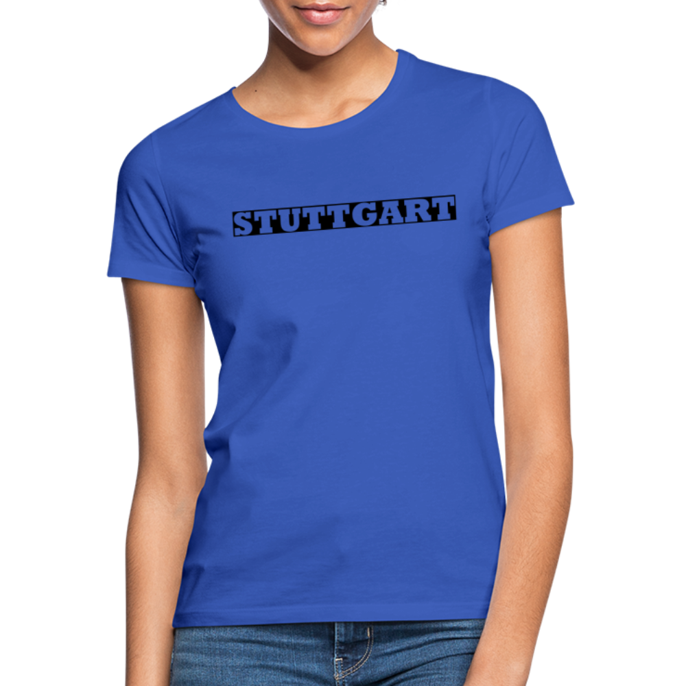 T-Shirt Ladies Stuttgart "Bold" - royal blue