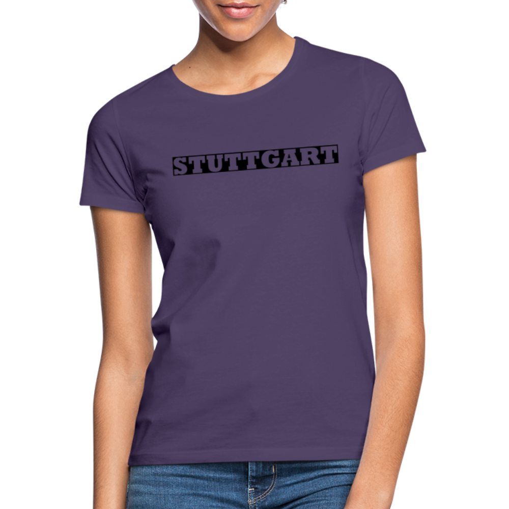 T-Shirt Ladies Stuttgart "Bold" - dark purple