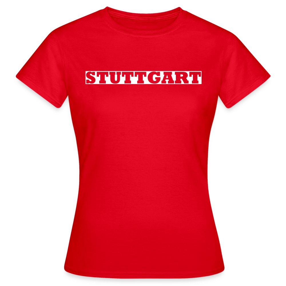 T-Shirt Ladies Stuttgart "Bold" Bright Edition - red