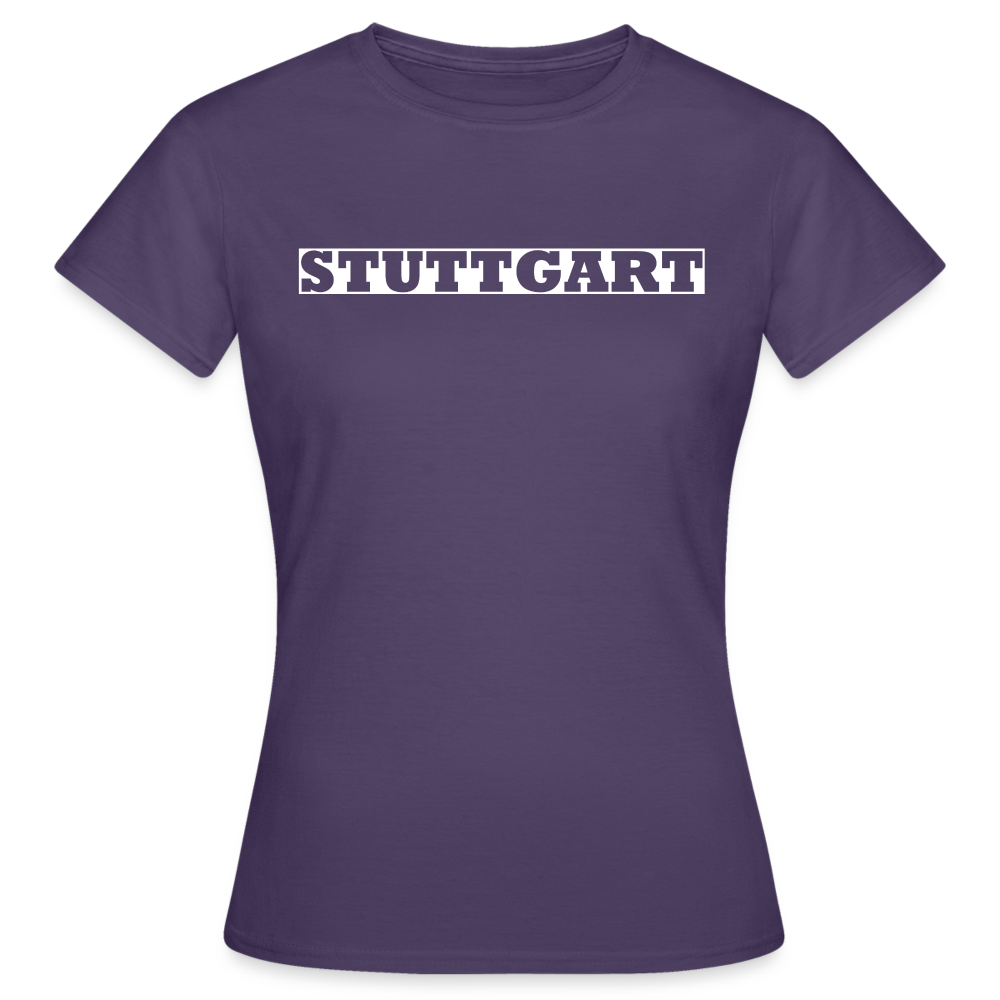 T-Shirt Ladies Stuttgart "Bold" Bright Edition - dark purple