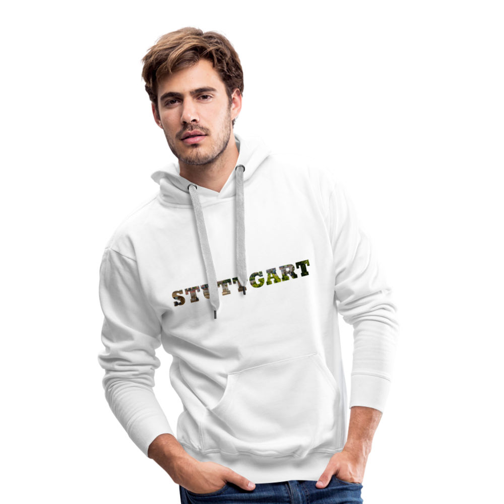 Hoodie Stuttgart "Panorama Bold" - white