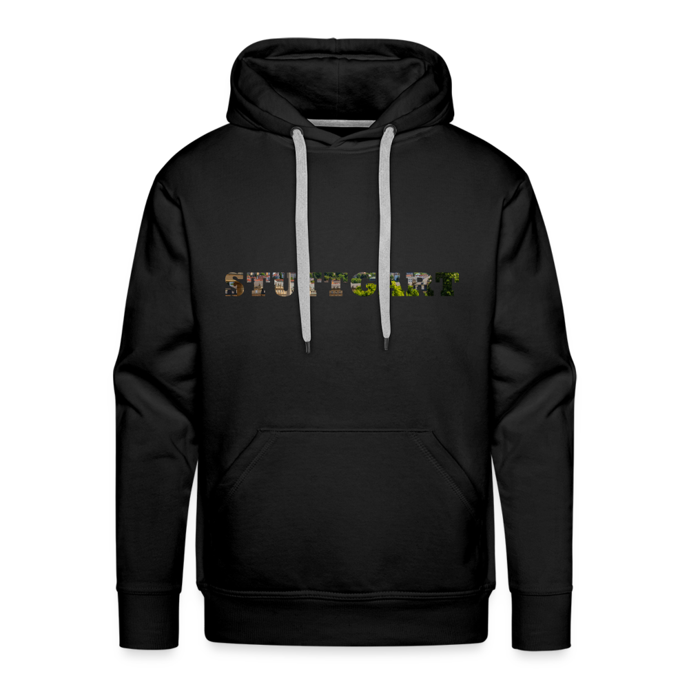 Hoodie Stuttgart "Panorama Bold" - black