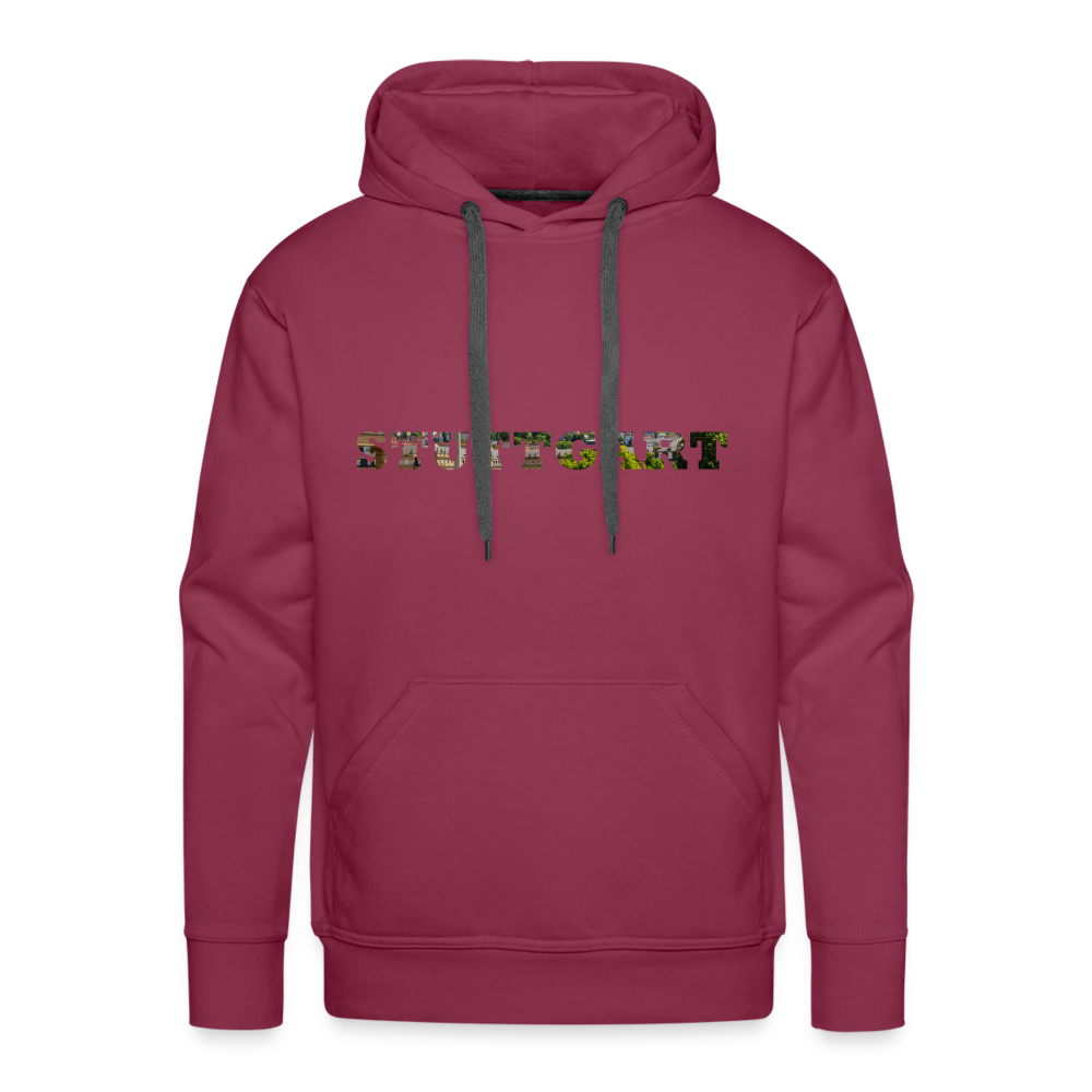 Hoodie Stuttgart "Panorama Bold" - bordeaux
