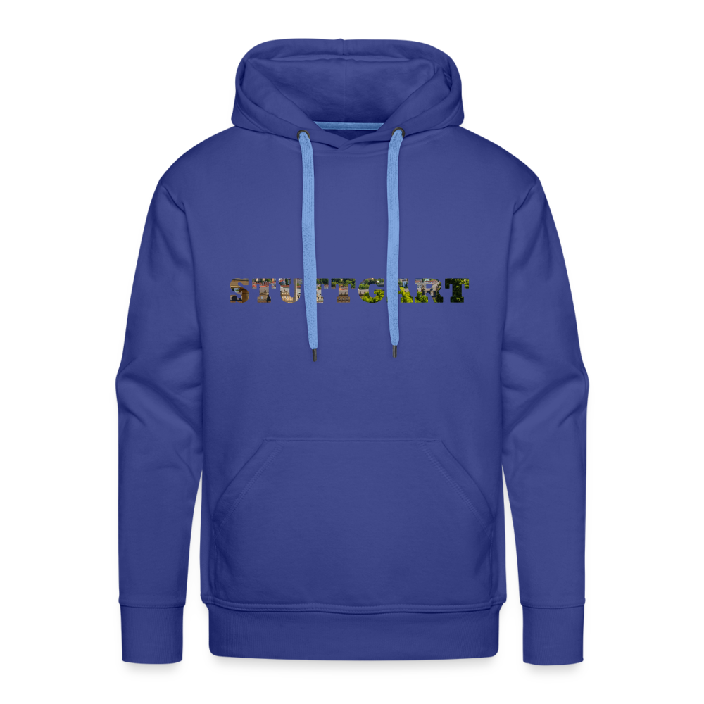Hoodie Stuttgart "Panorama Bold" - royal blue