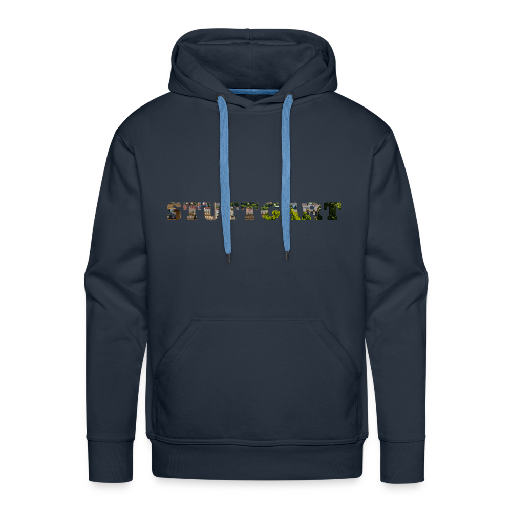 Hoodie Stuttgart "Panorama Bold" - navy