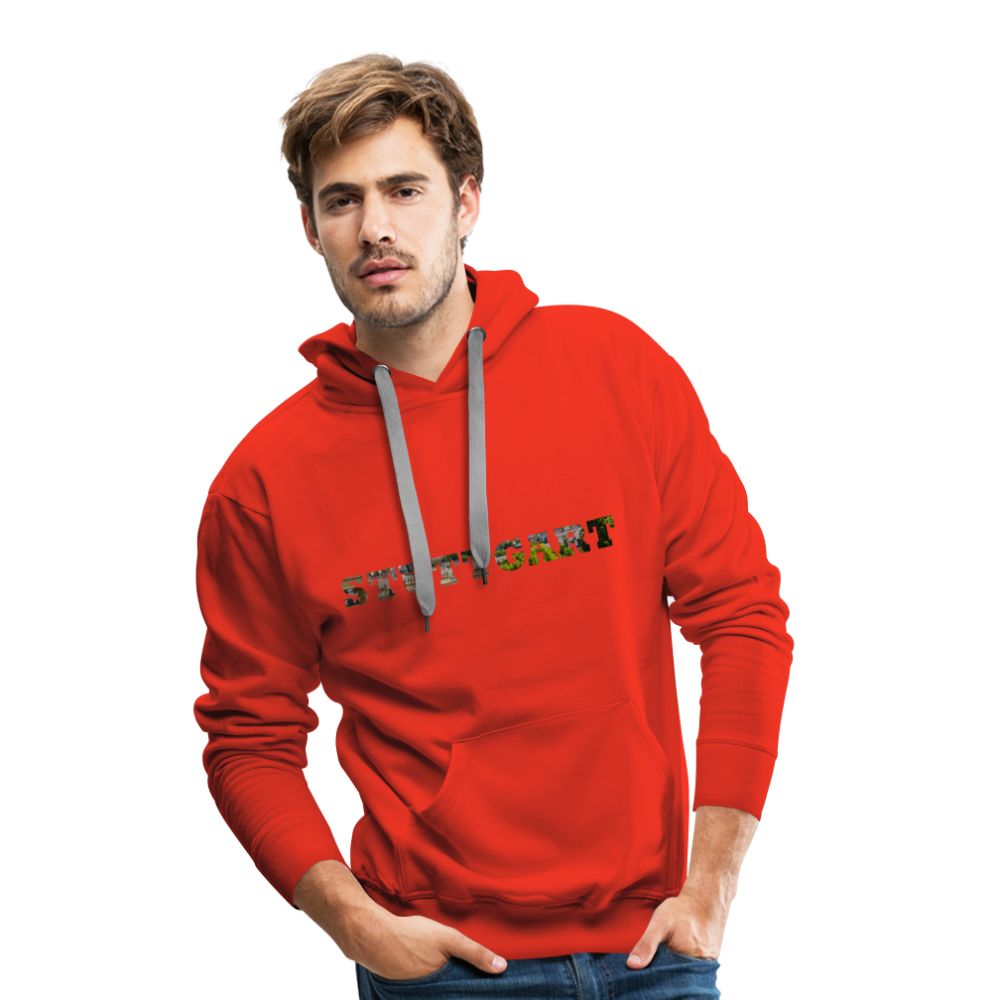 Hoodie Stuttgart "Panorama Bold" - red