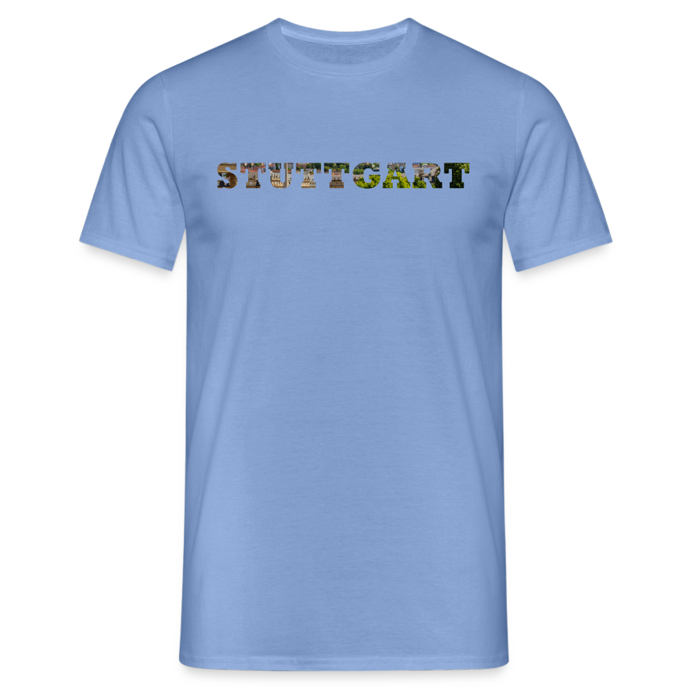T-Shirt Stuttgart "Panorama Bold" - carolina blue