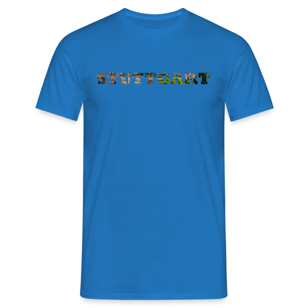 T-Shirt Stuttgart "Panorama Bold" - royal blue