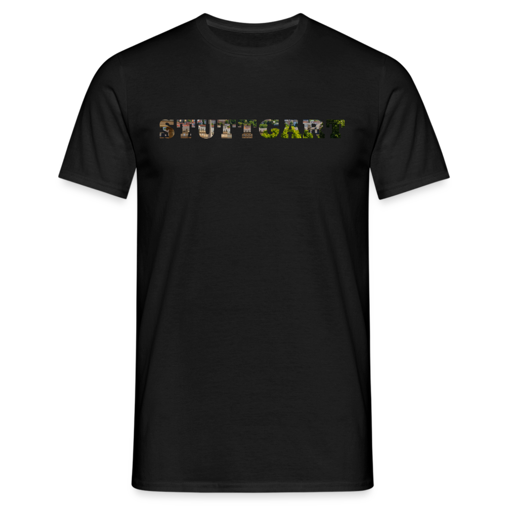T-Shirt Stuttgart "Panorama Bold" - black