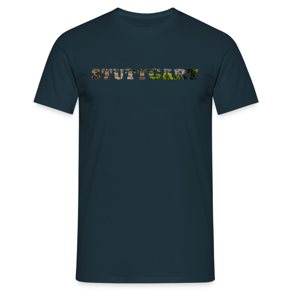 T-Shirt Stuttgart "Panorama Bold" - navy