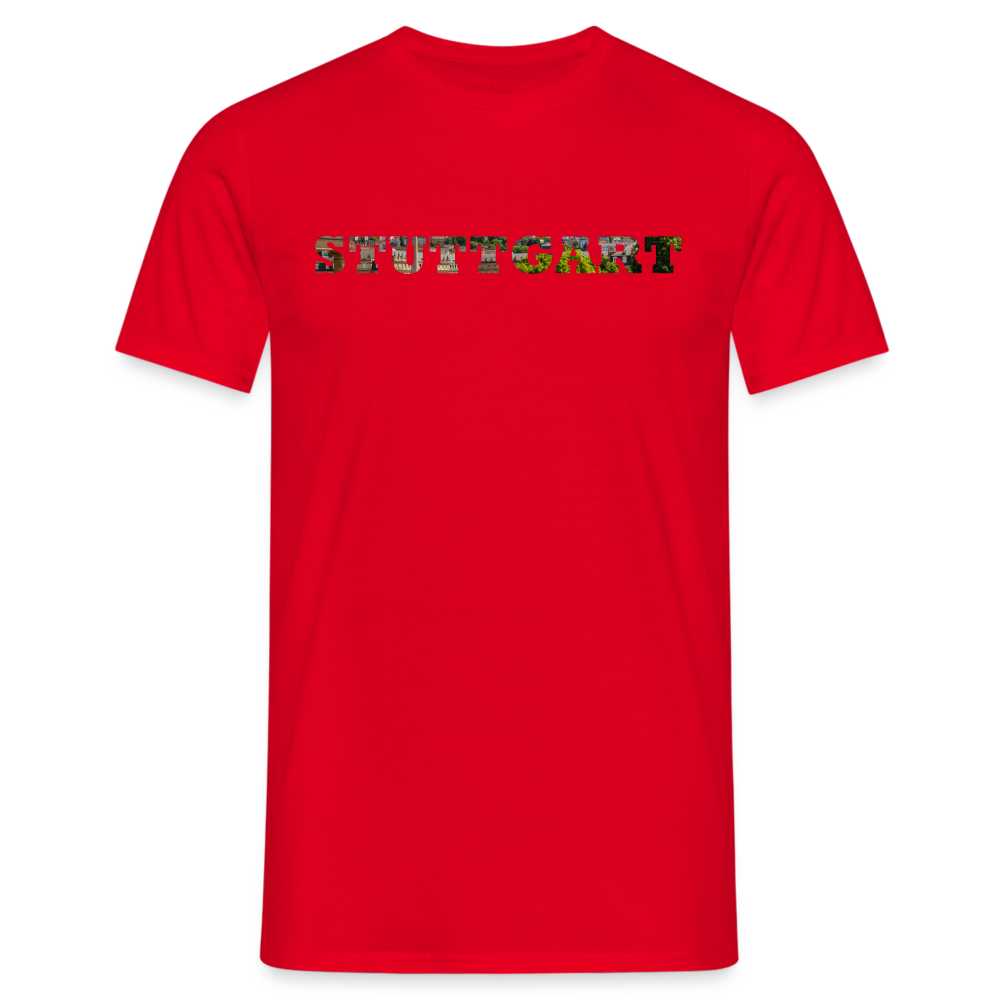 T-Shirt Stuttgart "Panorama Bold" - red